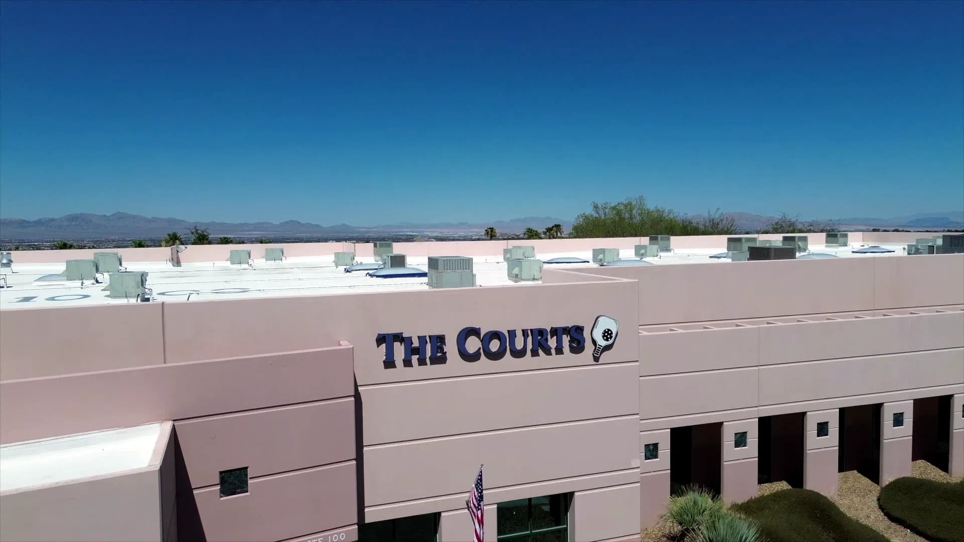 Exterior signage at The Courts LV in Summerlin